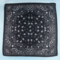 Black Paisley Satin Bandana Scarf