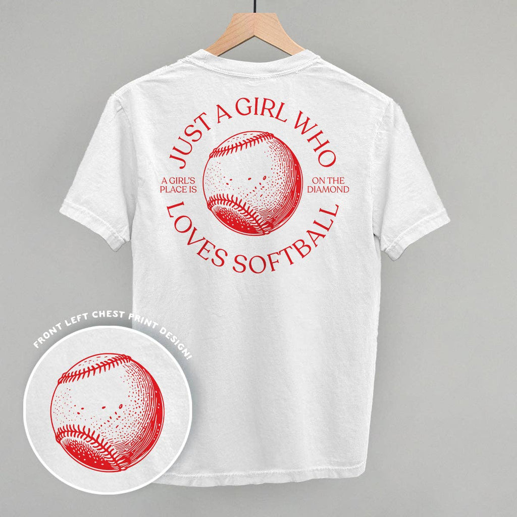Just a Girl Who Loves Softball Tee