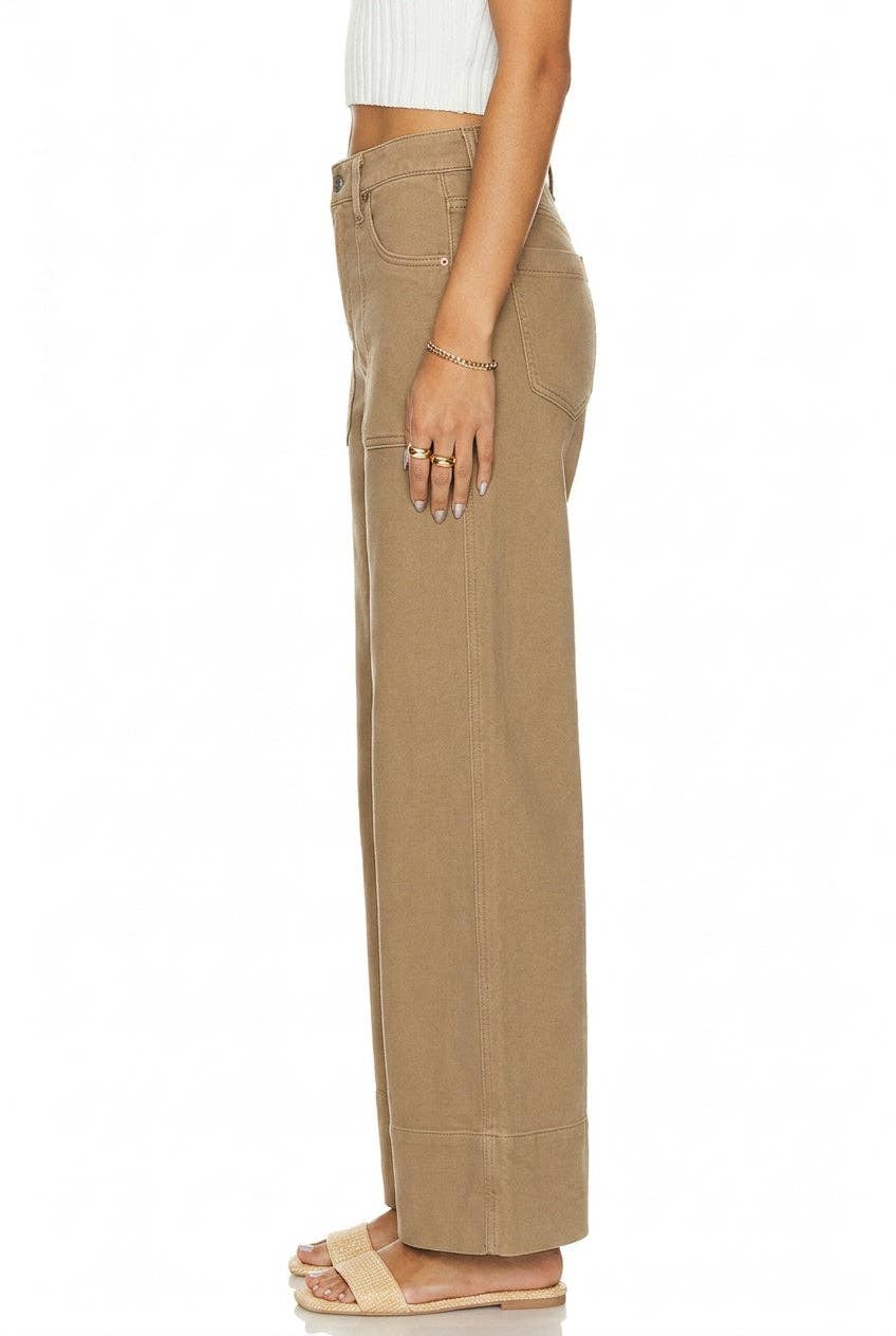 High Rise Tummy Control Palazzo Jeans