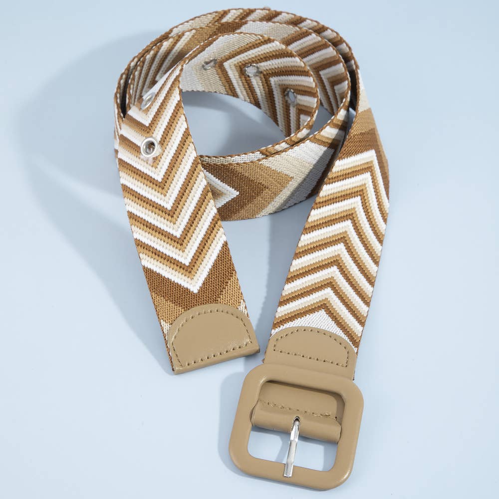 Woven Chevron Belt