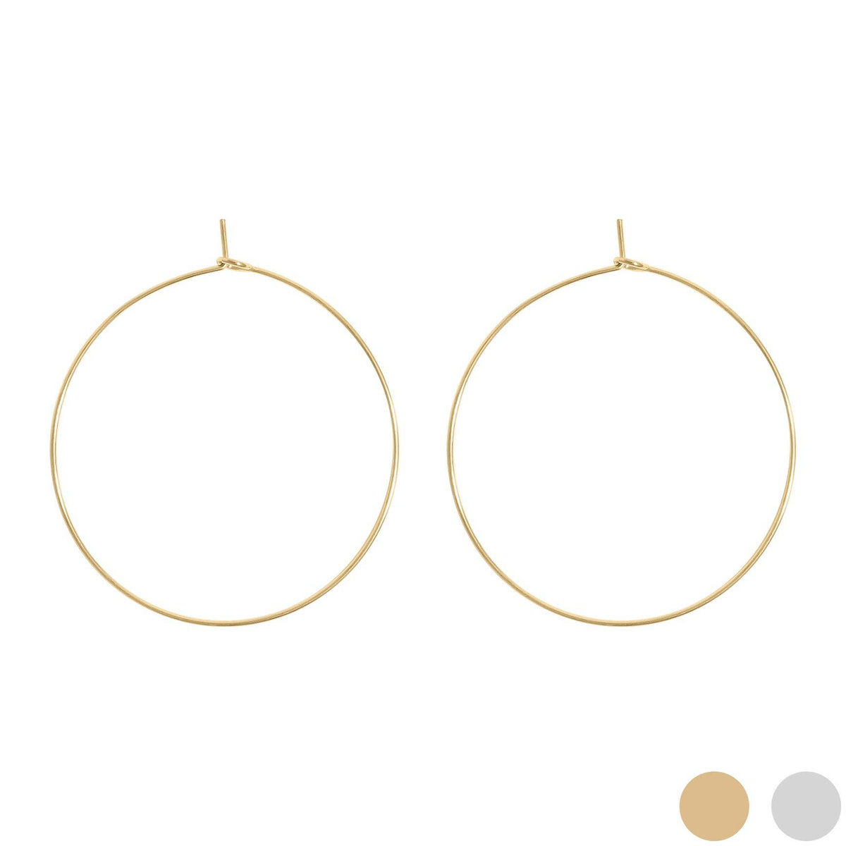 Classic Wire Hoop Earrings