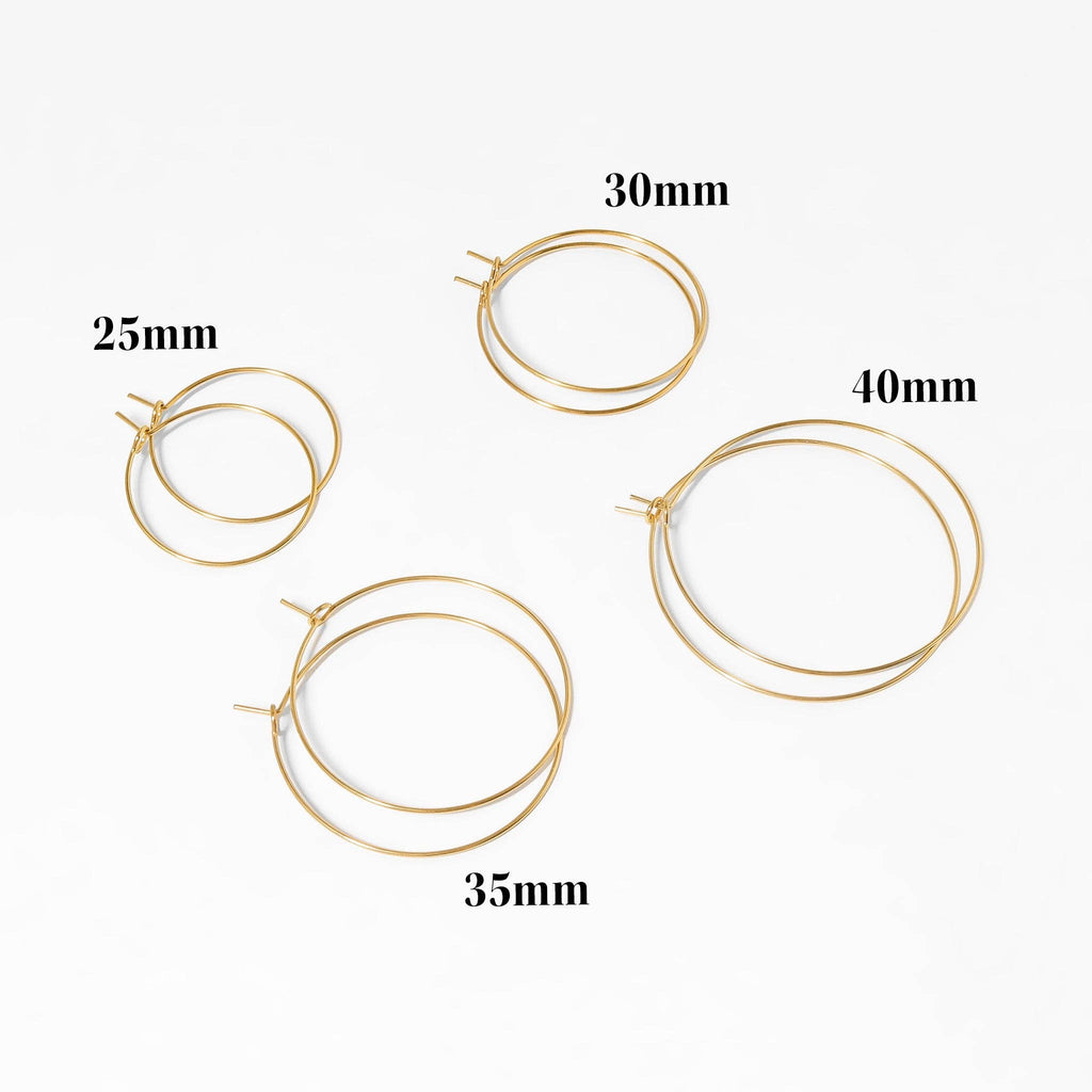 Classic Wire Hoop Earrings