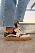 Novalis Army + Buttermilk Cow Leather Sneakers