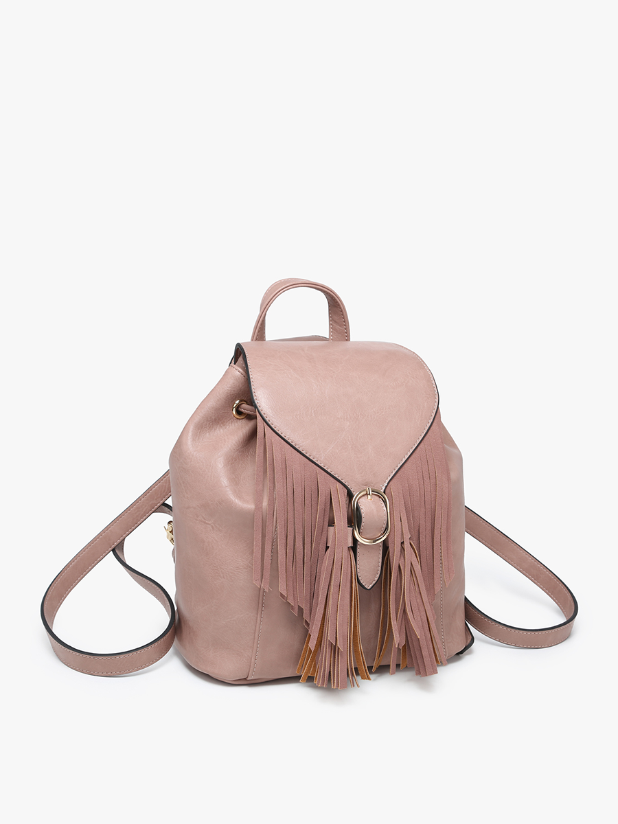 Jewel Fringe Bucket Backpack