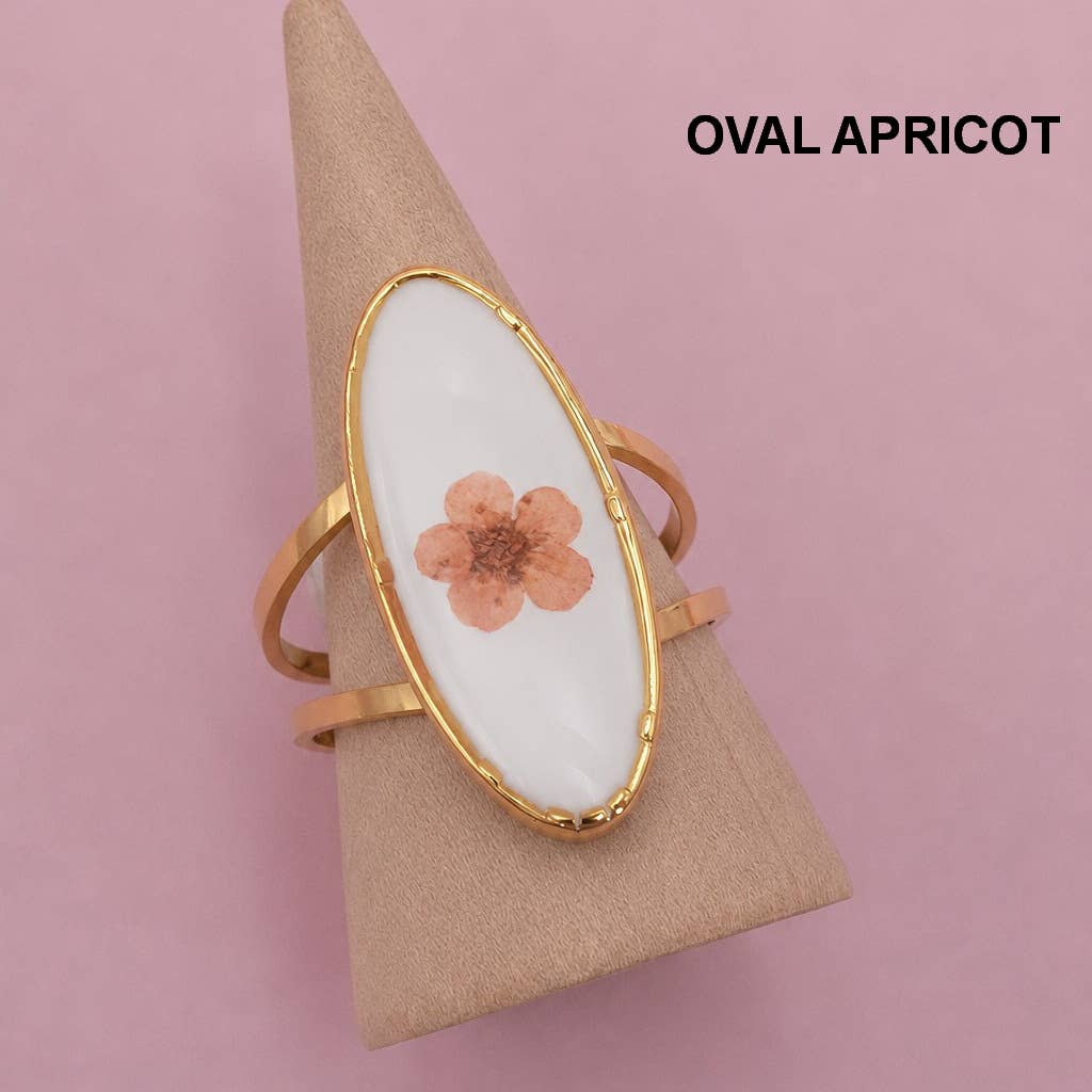 Pressed Floral Rings
