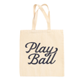 Play Ball Vintage Script Tote