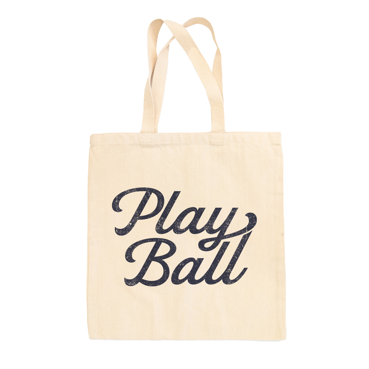 Play Ball Vintage Script Tote