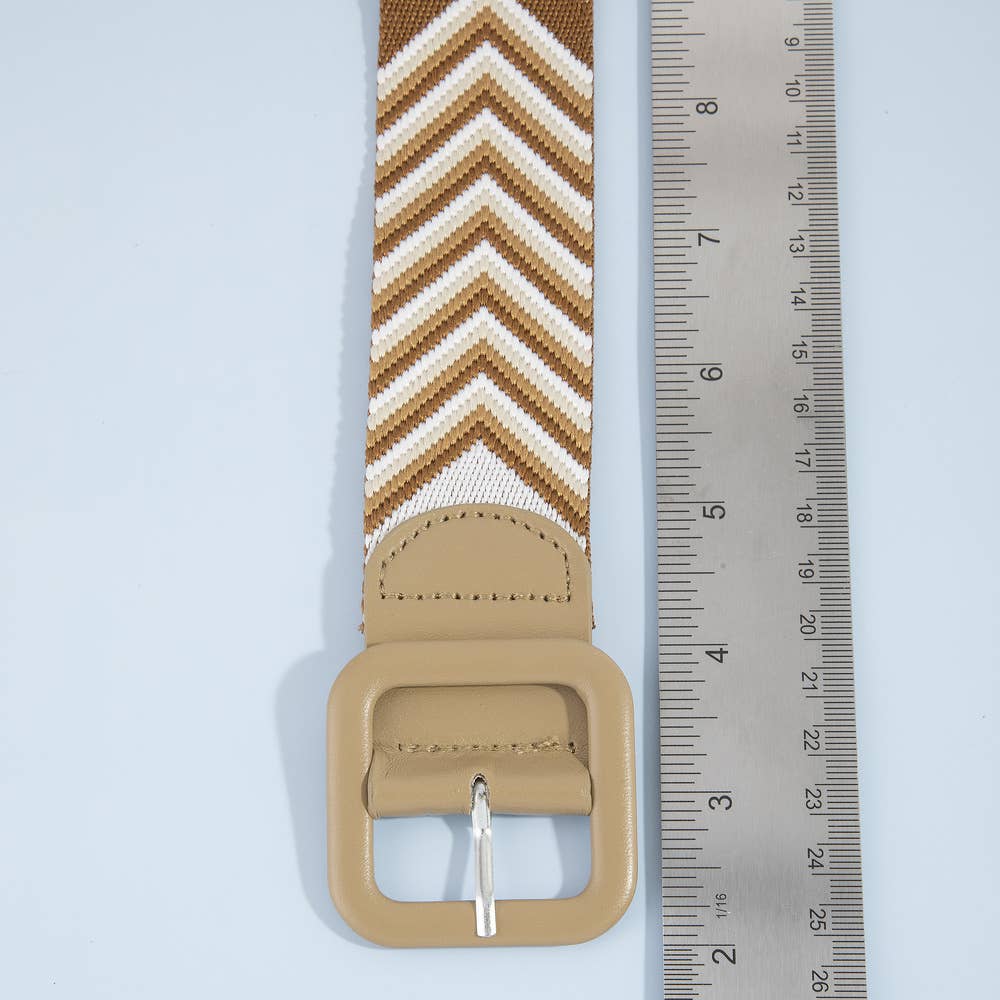Woven Chevron Belt