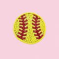 Softball Beaded Pin