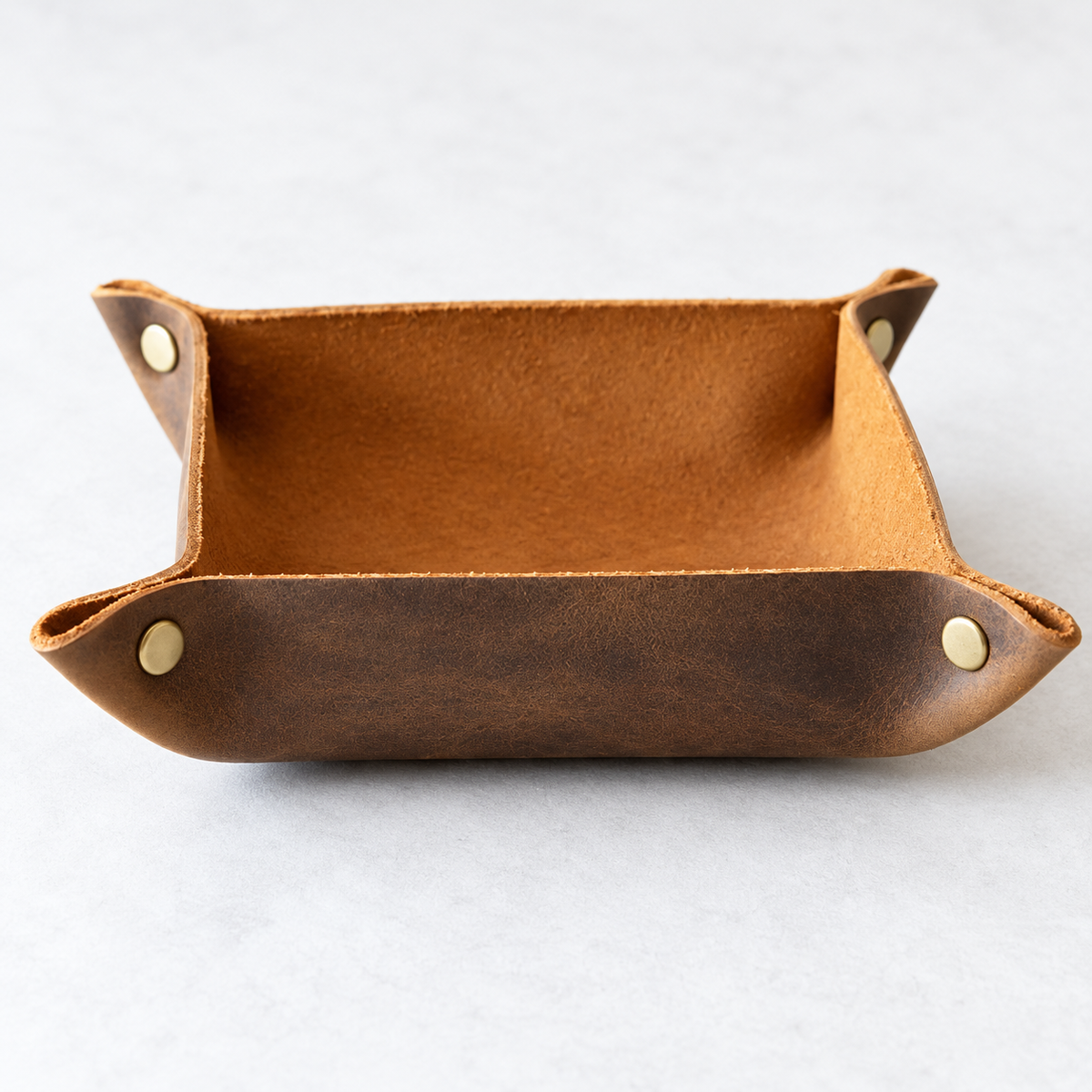 Leather Valet Catch-All Tray