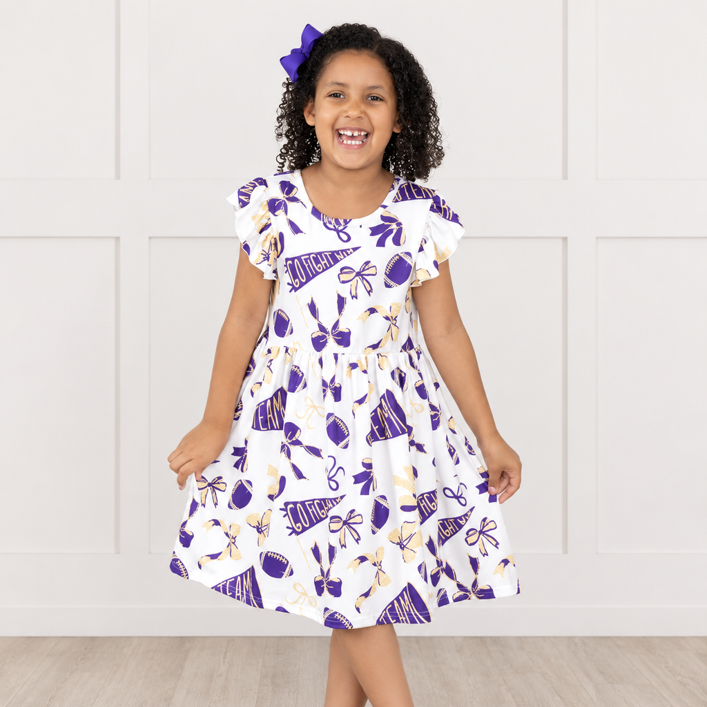 Geaux Team Flutter Swing Dress