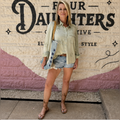 Winnie Star Woven Button-Down Top