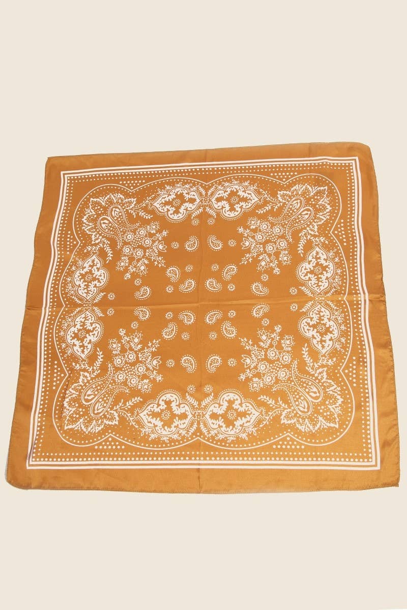 Light Paisley Bandana Scarf