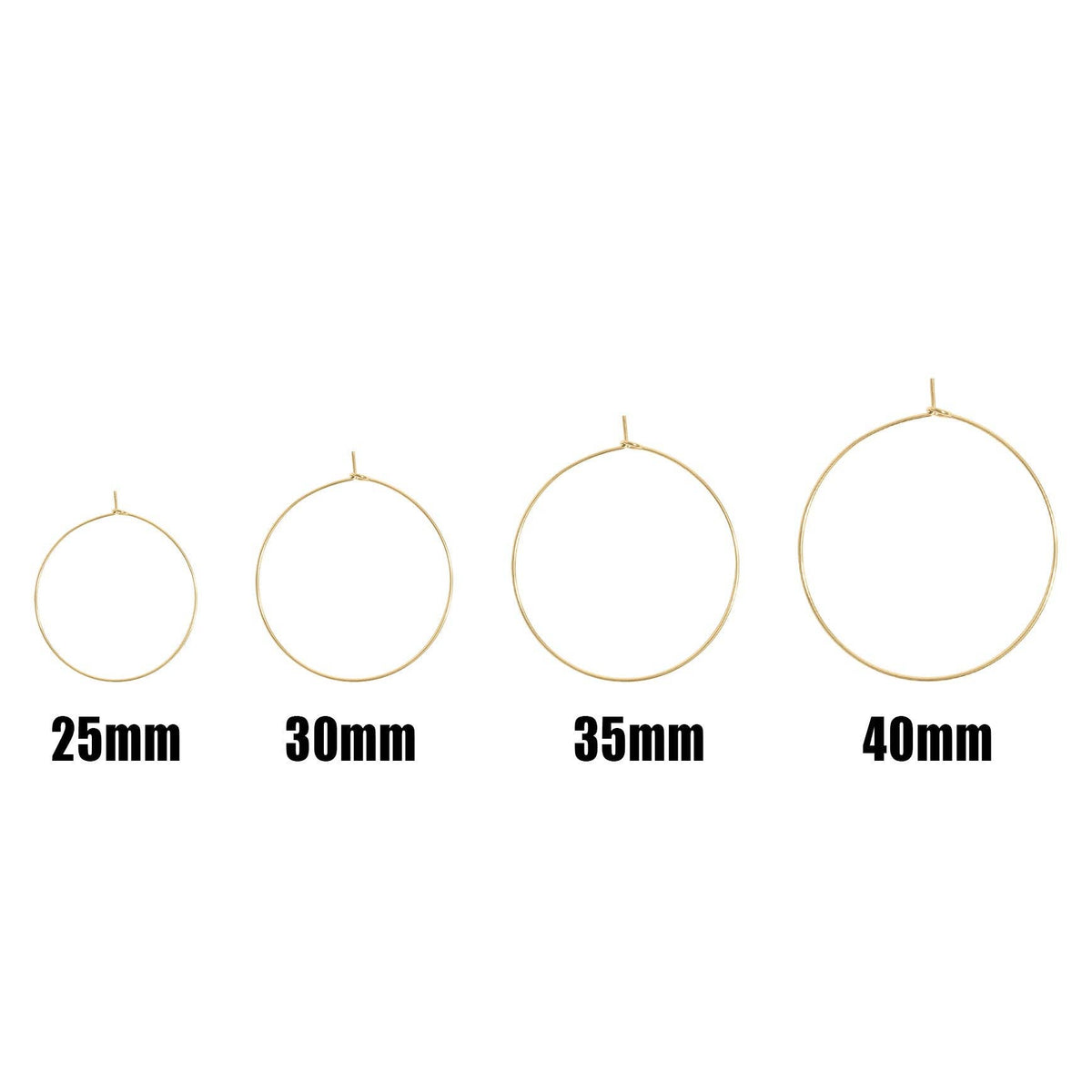 Classic Wire Hoop Earrings