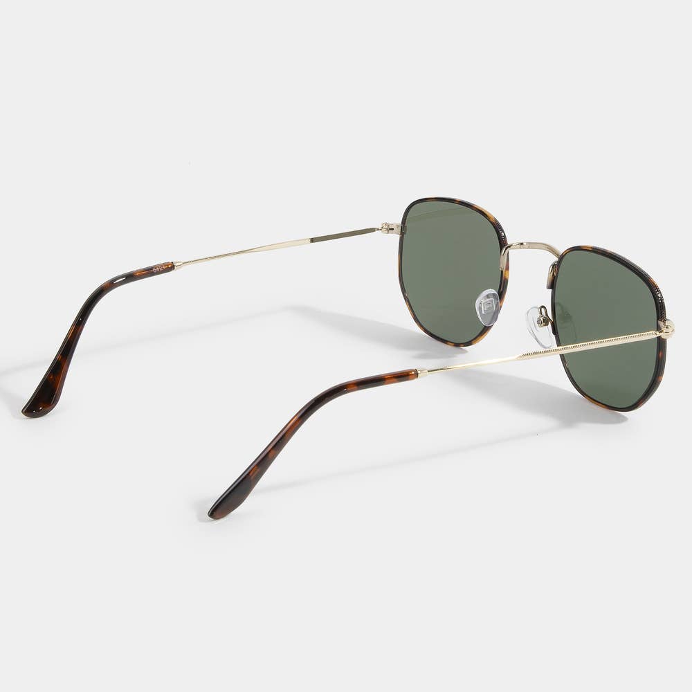 Slim Metal Geometric Sunglasses