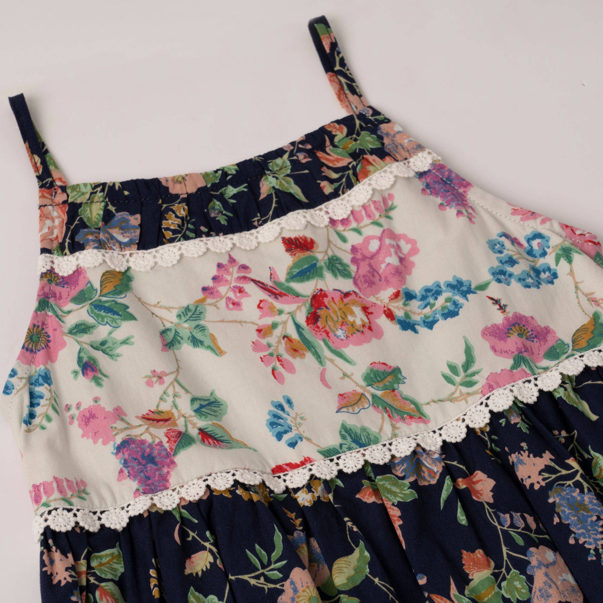 Girls Mixed Floral Babydoll Dress