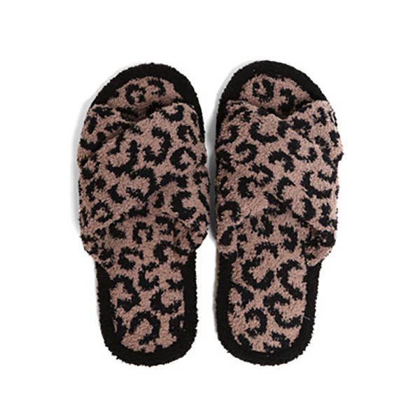 Leopard Crisscross Slippers