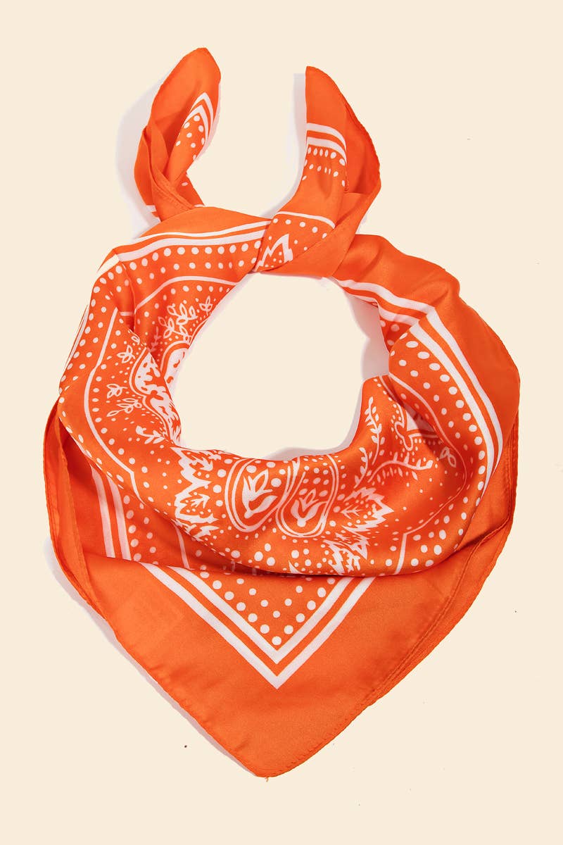 Light Paisley Bandana Scarf