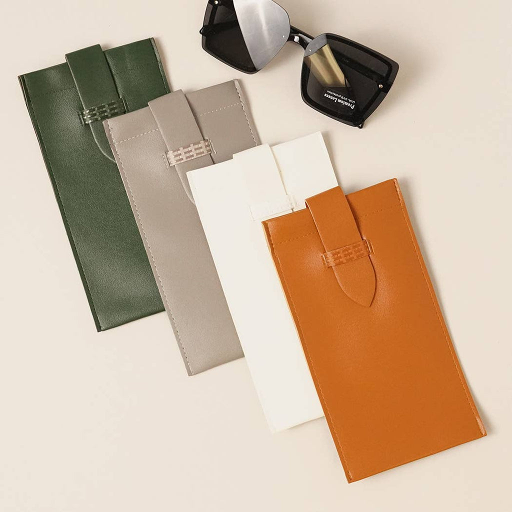 Faux Leather Sunglass Pouch