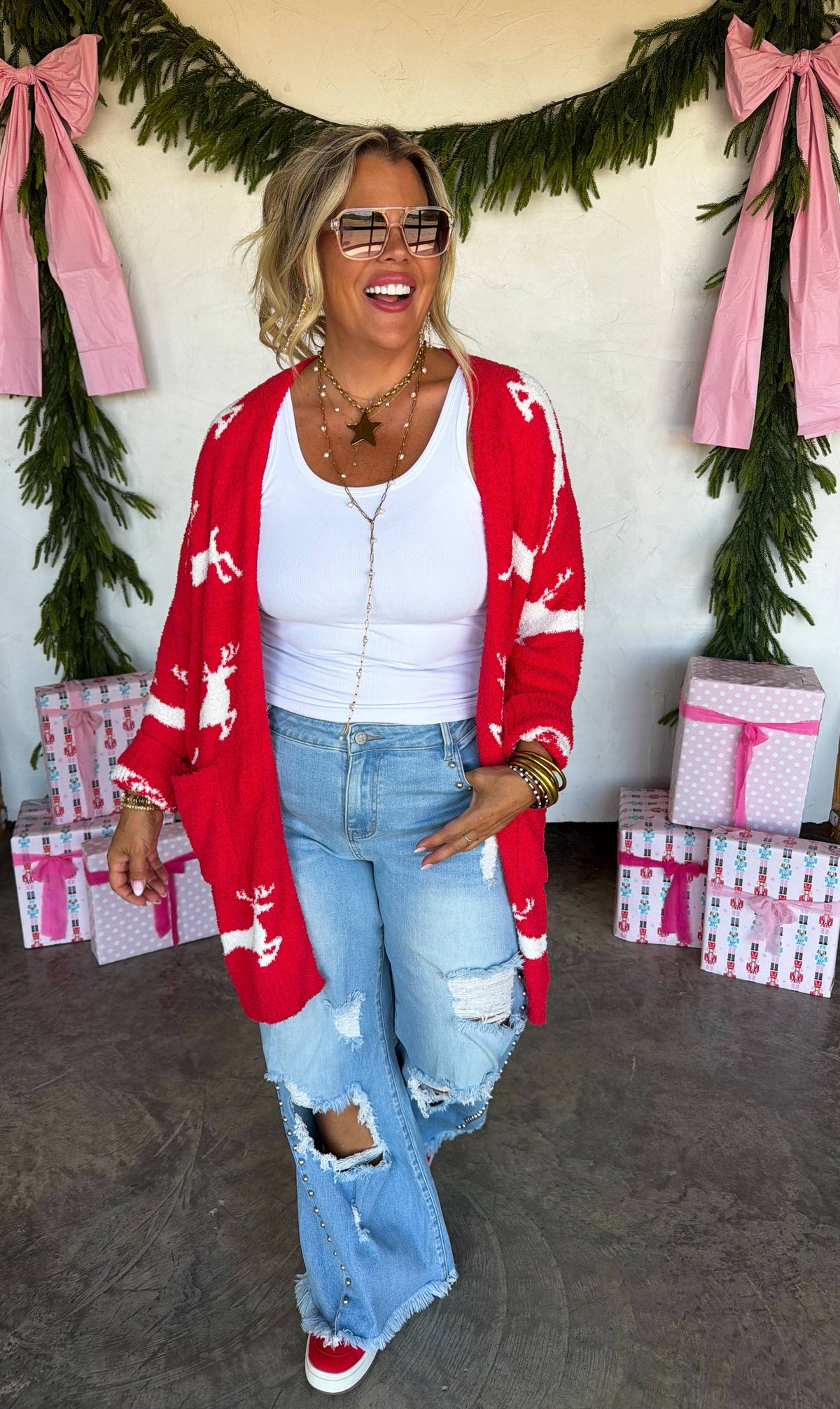 PREORDER- COZY CHRISTMAS CLOUD CARDIGAN