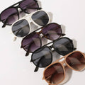 Round Thin-Frame Sunglasses