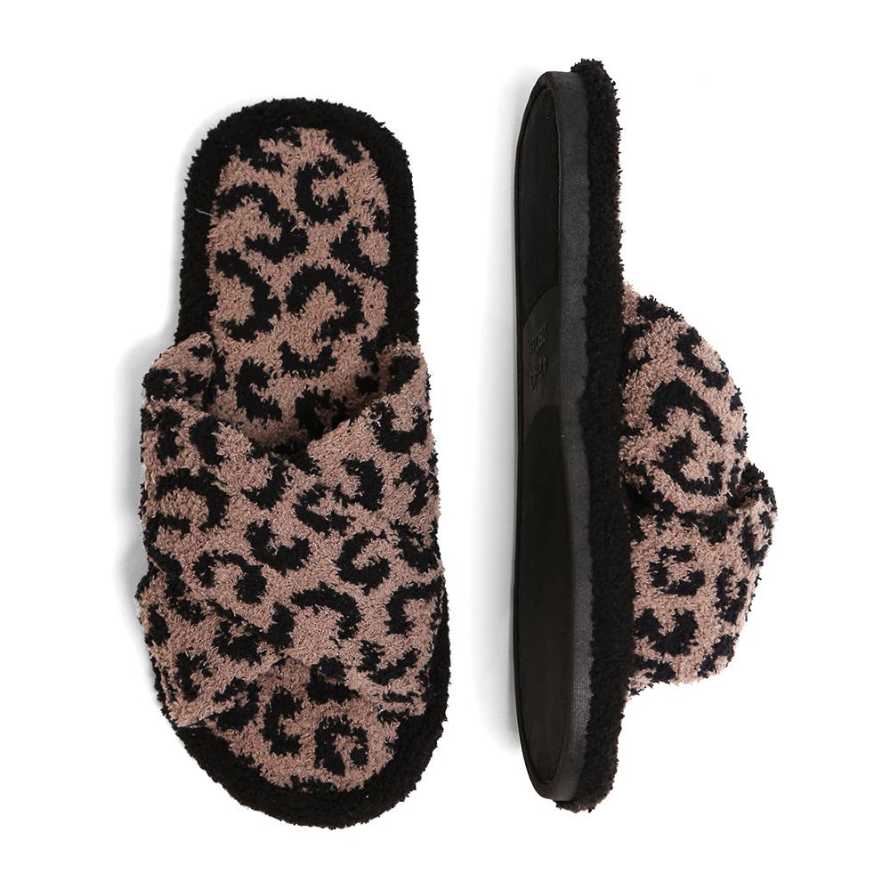 Leopard Crisscross Slippers