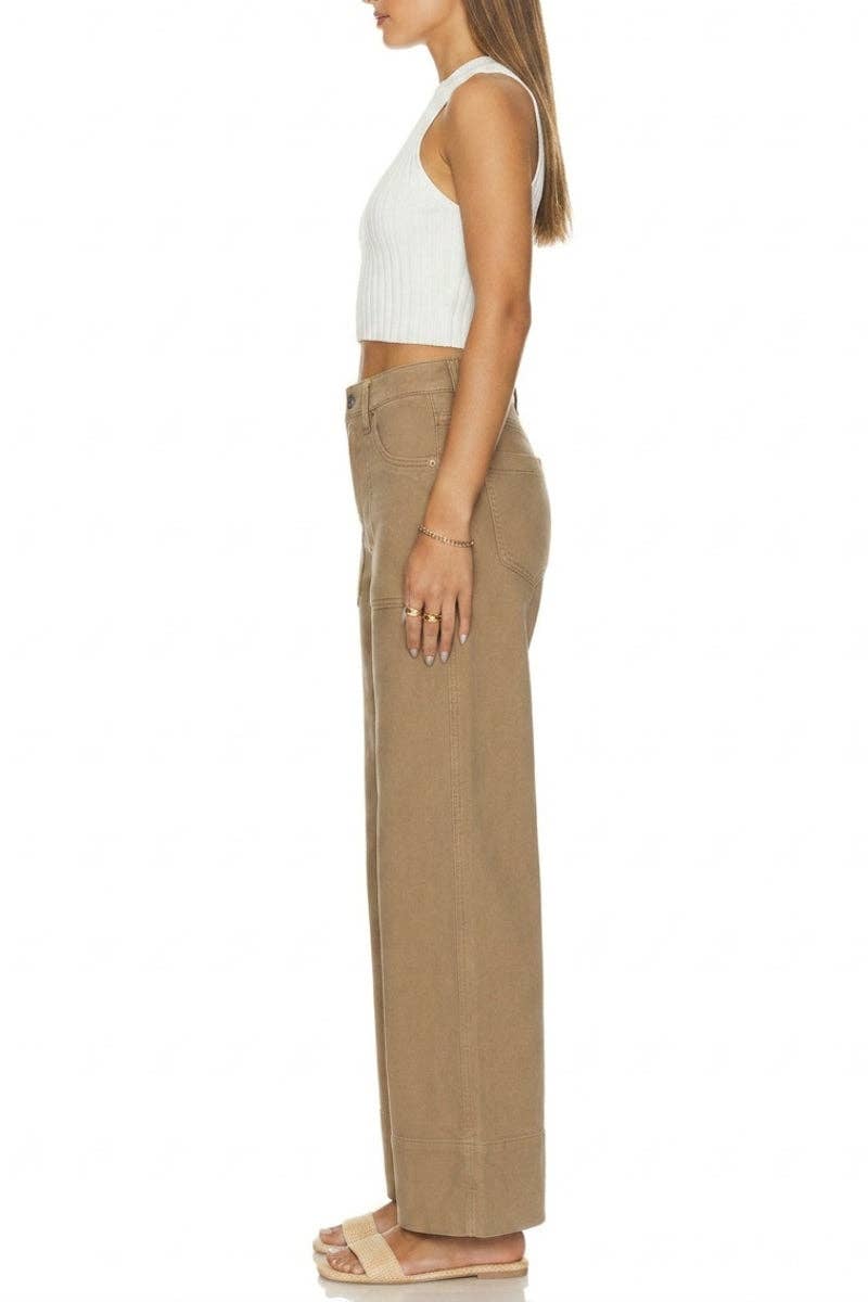 High Rise Tummy Control Palazzo Jeans
