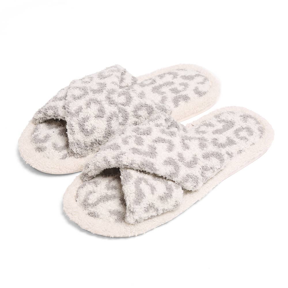 Leopard Crisscross Slippers