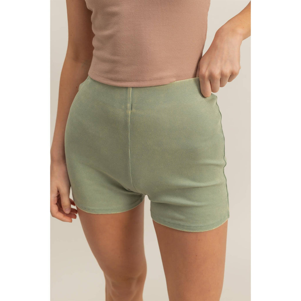 Halter Neck Buttoned Washed Tank Set
