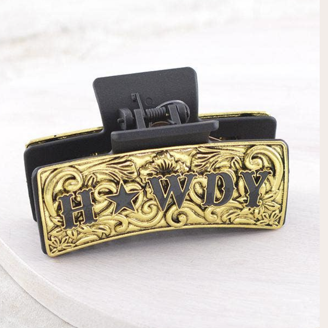 Howdy Western Hair Claw